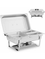 Buffet bain-marie šildytuvas indams su šildytuvo pasta 1/ 2 GN + 2x 1/ 4 GN