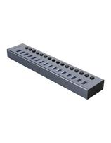 BT2U3-16AB šakotuvas su 16x USB-A jungikliais – pilka