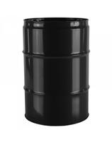 Plieninė metalinė statinė TH 60L su 2 ir 3/ 4 dangteliais - JUODA