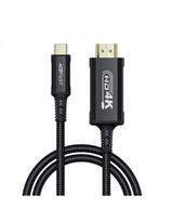 Garso ir vaizdo kabelis USB-C - HDMI 4K 60Hz HDR 1,8 m - juodas