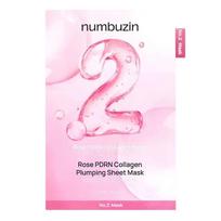 numbuzin No.2 Rose PDRN Collagen Plumping Sheet Mask – putlinanti veido kaukė su PDRN ir kolagenu numbuzin No.2 Rose PDRN Collagen Plumping Sheet Mask – putlinanti veido kaukė su PDRN ir kolagenu