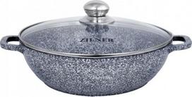 Puodas Zilner Marble Wok, 28 cm, 3.3 l, pilka sp.