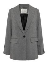 Kaffe - Karamona Blazer - Vieneilės striukės - Pilka