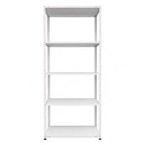 Sandėliavimo lentyna AR SHELVING Arakit, metalinė, 5 lentynos, 170 x 75 x 30 cm, balta sp.