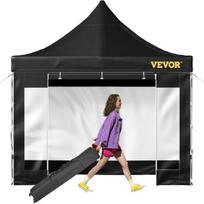 Pavėsine su užuolaidomis Vevor, 3x3m, juoda
