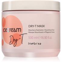 Inebrya Ice Cream Dry-T Mask maitinamoji kaukė sausiems, nualintiems plaukams 500 ml