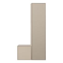 Iš pušies masyvo modulinė spinta kreminės spalvos 100x200 cm Daily – vtwonen
