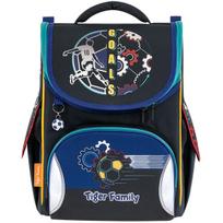 Mokyklinė kuprinė Tiger Family Tiger_Fam_Boys Soccer, juoda sp./įvairių spalvų, 35 cm x 31 cm x 19 cm