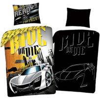 Šviečiantis tamsoje patalynės komplektas Fast&Furious, 140x200, 2 dalių