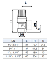 Apsauginis vožtuvas 3/4" 6bar (10004724)