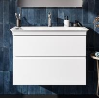 Pakabinama vonios spintelė be praustuvo Ideal Standard Finesse 60 cm (600 x 440 x 545), du stalčiai, soft close uždaryma