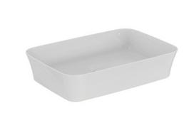 Praustuvas montuojamas ant stalviršio  55 cm (550 x 380 x 120) mm, be persipilimo, be dugno vožtuvo, baltas