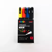 Markeriai Uni-Ball Posca PC-3M, 4vnt.