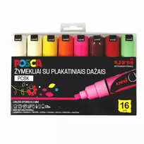 Markeriai Uni-Ball Posca PC-8K, 16 vnt.