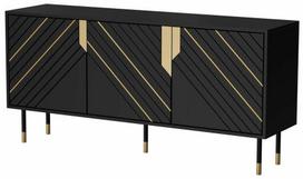 Komoda Cama Mountain, aukso sp./juoda sp., 72 cm x 154 cm x 40 cm
