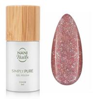 NaniNails Simly Pure gelinis nagų lakas, stingstantis UV / LED lempos šviesoje atspalvis Rosy Bronze 5 ml