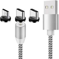 Magnetinis įkrovimo laidas 3w1 micro typ-c