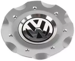 VAG VW Golf Jetta Mk5 2005-2010 Ratų centro stebulės dangtelis šviesiai chromuotas originalus 1K0601149J8Z8
