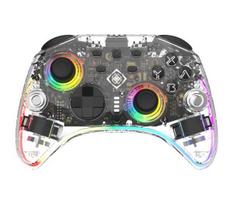 Žaidimų valdiklis DELTACO GAMING belaidis skaidrus „Switch 2“ su C mygtuku, RGB, makro mygtukais GAM-198-T / 4222477