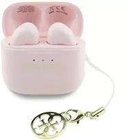 Ausinės TWS Guess Glossy Effect Printed Classic Logo & Charm rožinė