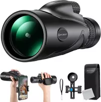 K&F CONCEPT monoklis 8–32x50 su telefono laikikliu, BAK4 prizmė, FMC danga, IP66 atsparus vandeniui, KF33.083