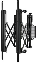 B-TECH AV SYSTEM X - POP-OUT ULTRA STRETCH SIGNAGE MOUNT WITH MICRO-ADJUSTMENT FOR LG86BH5C PORTRAIT (VESA 600 X 200) Juodas