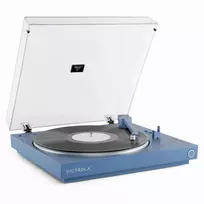 „Victrola VPT-800-BLU-INT“ automatinis patefonas, mėlynas