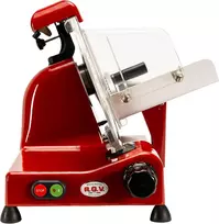 RGV elektrinė maisto pjaustyklė, 250 mm ašmenys, raudona, Special Edition