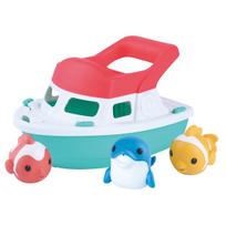 Vonios žaislų rinkinys, žaislinė valtis PlayGo Splash N Sail 1839, įvairių spalvų, 3 vnt.