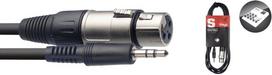 Stagg 3.5mm miniJack TRS - XLR/f 3m