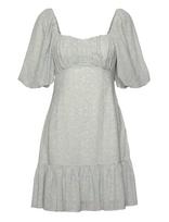 Malina - Adeline Draped Mini Dress - Trumpa suknelė - Pilka