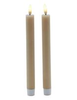 Sirius Home - Sille Krone 2 Stk. Sæt, Ø2X25Cm, Light Caramel - LED žvakė - Smėlio