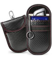 Juodas / raudonas automobilio raktų dėklas - įmautė RFID signalo blokavimas "Tech-Protect KLR100 Pouch"