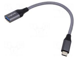 Cable | OTG,USB 3.2 Gen 1 | USB A socket,USB C plug | 150mm | grey