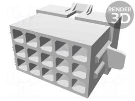Connector: wire-wire/PCB | socket,plug | Standard .093" | PIN: 15