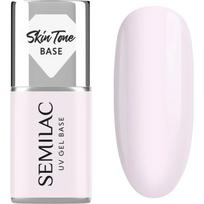 Semilac UV Gel Base Skin Tone Base gelinio nagų lako pagrindas atspalvis Milky Pink 7 ml