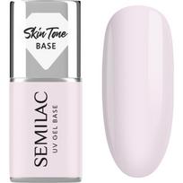 Semilac UV Gel Base Skin Tone Base gelinio nagų lako pagrindas atspalvis Natural Pink 7 ml