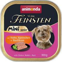 Animonda Vom Feinsten Senior Mini Chicken with rabbit and basil - wet dog food - 100g