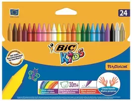 Vaškinės kreidelės Bic, 24 vnt