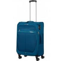 Vidutinis medžiaginis lagaminas American Tourister Deep Dive V Turkio spalva (Teal-Lime)