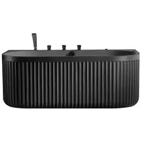 Laisvai pastatoma prie sienos montuojama SPA vonia su hidromasažu AMUE-A005B 170x80x63 cm