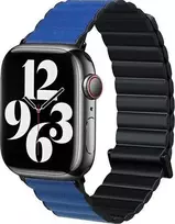 „Beline Beline“ „Apple Watch“ dirželis „Magnetic Pro“ 42/44/45/49 mm, juodas/mėlynas, dėžutėje