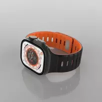 Fiksuojamas silikoninis magnetinis dirželis, skirtas „Apple Watch“ 42/44/45/46/49 mm, juodos spalvos