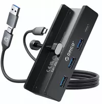 HUB USB Orico 1x USB-C  + 3x USB-A 3.2 Gen1 (MH4PC-10-BK-BP)