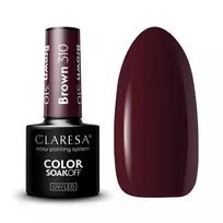 CLARESA_Soak Off UV/LED rudos spalvos hibridinis lakas 310, 5 g