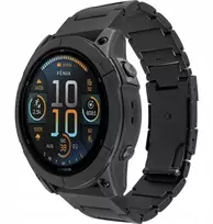 Fixed titano dirželis „Titanium“ skirtas „Garmin QuickFit“ 26 mm, juodas