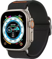 „Spigen“ dirželis „Apple Watch“ 4 / 5 / 6 / 7 / 8 / SE / ULTRA (42 / 44 / 45 / 49 mm) „Spigen Fit Lite Ultra“, juodos spalvos