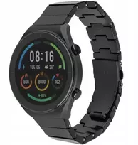Fixed dirželis iš dervos. Dirželis su greito užsegimo mechanizmu, 22 mm, skirtas išmaniajam laikrodžiui, „Carbon Black“