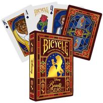 Bicycle Disney Gražuolė ir Pabaisa žaidimo kortos su aukso folija