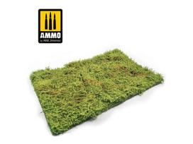Pavasarinis žolės kilimėlis dioramoms su krūmais 230×130 mm